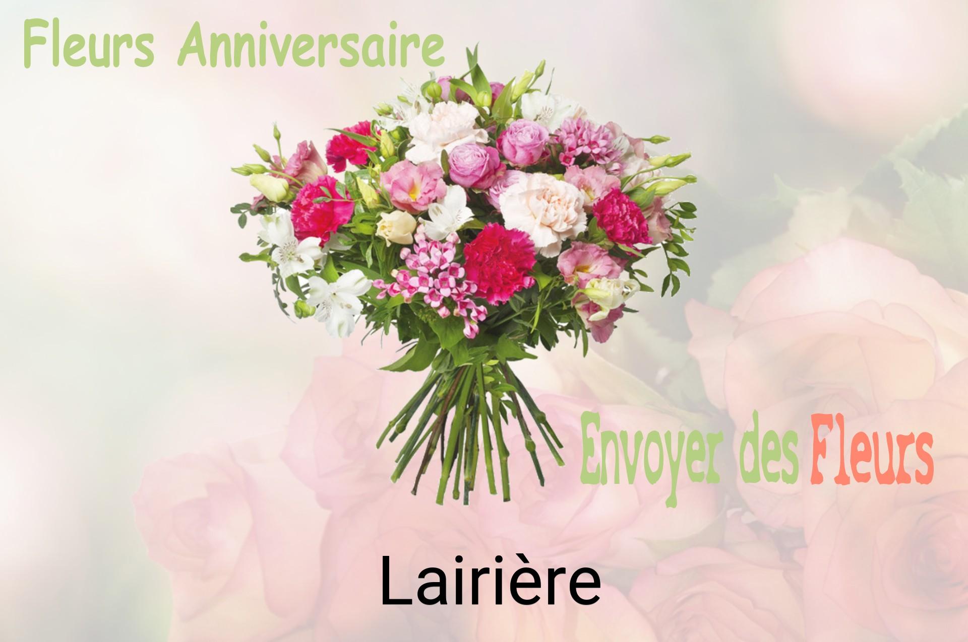 Bouquet de fleurs d’anniversaire livré à Lairière